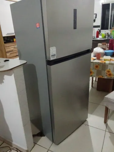 Geladeira Midea 411 litros duplex inox com nota fiscal e manual o no precinho!!! Int. PV.