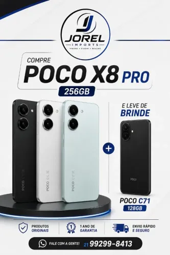 Compre um poco x8 pro e leve de brinde POCO C71;