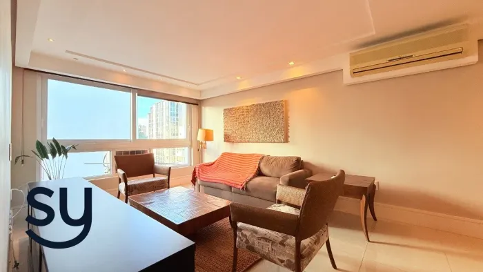 Apartamento mobiliado com 3 dormitórios em frente ao Parcão