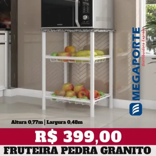 Fruteira Multiuso 2 Cestos (Novo) Entrega Grátis!