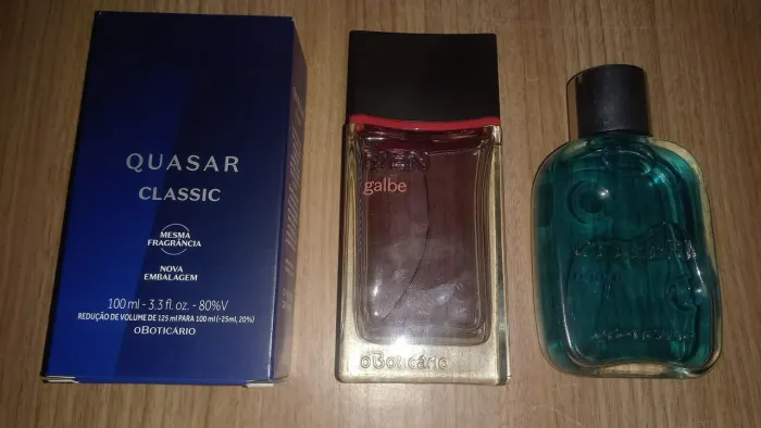 Perfume Quasar; Men Galbe; Celebre Boticário