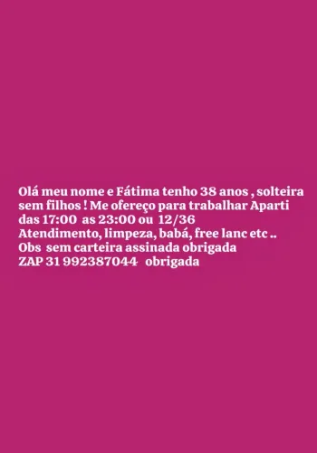 Me ofereço para trabalhar Free lanc