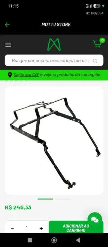 Suporte pra baú mottu adaptável.