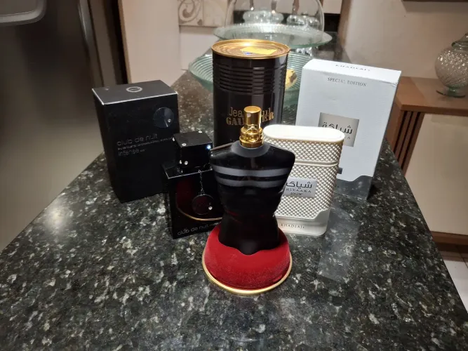 Perfumes Le Male Le Parfum, Khadlaj - Shiyaaka Snow e Club de Nuit Intense Man