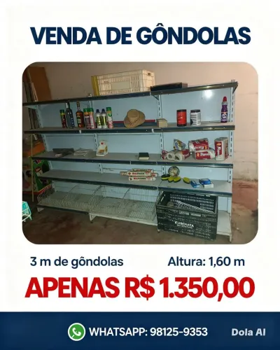 Gôndola prateleiras 
