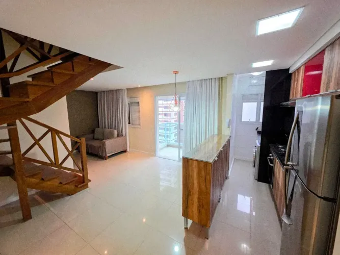 Lindo Duplex com75 m2 úteis com 2 suítes, lavabo, 2 garagens - Chacara Sto Antônio - São P