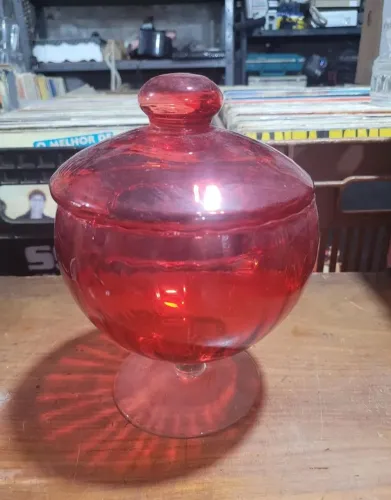 Bomboniere compoteira de vidro