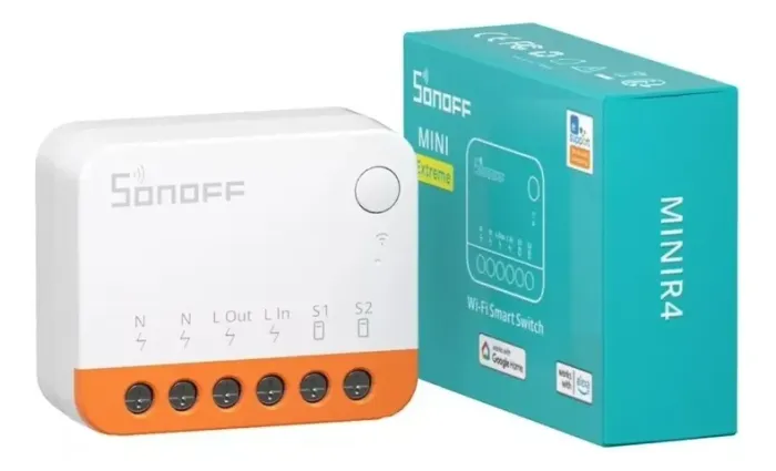 Kit com 2x Sonoff Mini R4 Extreme - Módulos Relé para Automação Inteligente Wi-Fi Bivolt