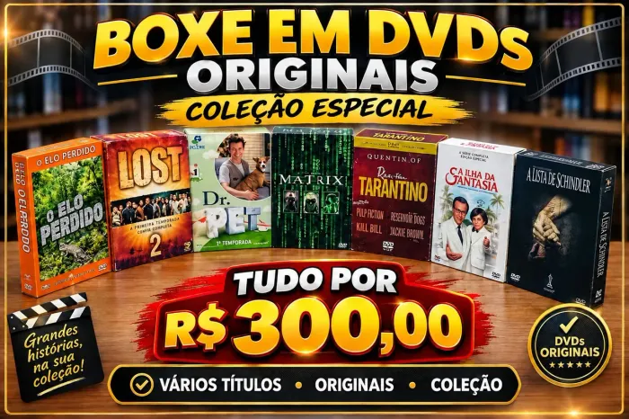 Coleção de box em DVDs