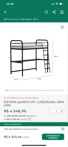 Cama tokstok - sistema integrado new link