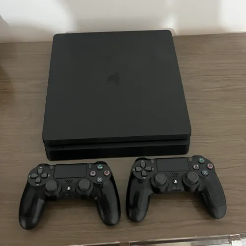 Ps4 Slim Completo 2 Controles Originais + Vários Jogos - Na caixa 