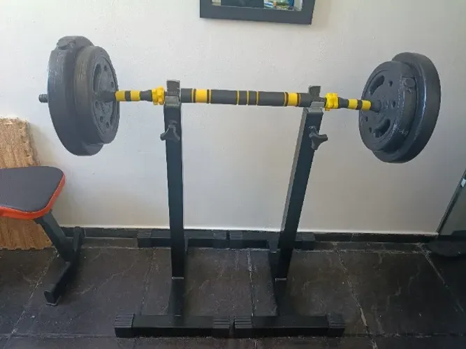 Par de cavaletes para musculação