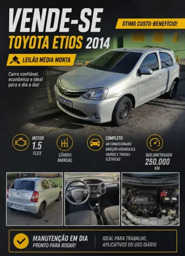 Toyota Etios XS 1.5 Flex 16V 5P Mec. 2014