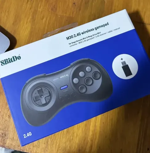 controle bluettoth 8bitdo mega drive