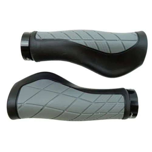 Manoplas Ergonômicas Absolute para Bicicletas Preto/Cinza com Travas 6233