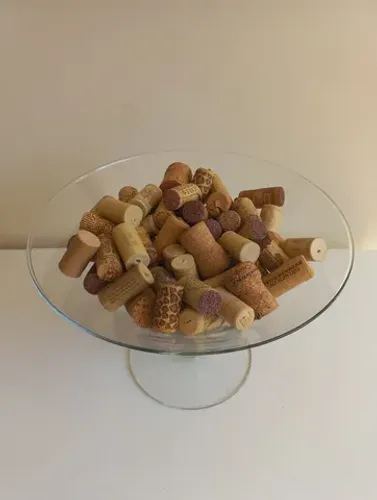Taça de vidro transparente, Vaso decorativo, Bomboniere, sobremesa, festas