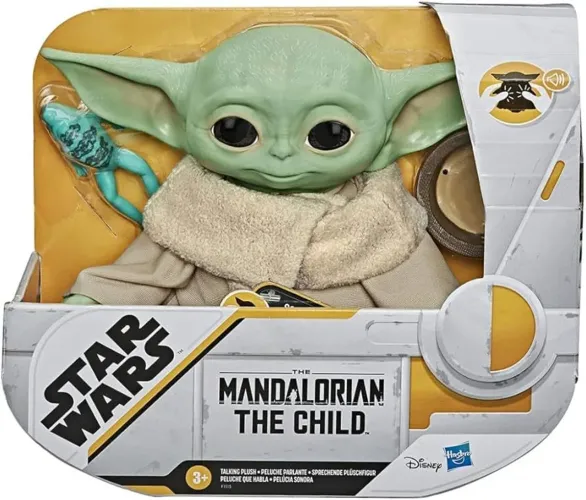 Boneco Baby Yoda Falante The Mandalorian Star Wars Hasbro LACRADO DE FÁBRICA