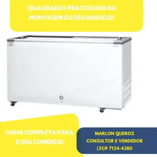 Freezer Tampa de Vidro 503 Litros Fricon
