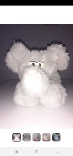 Pelúcia cinza fofinha