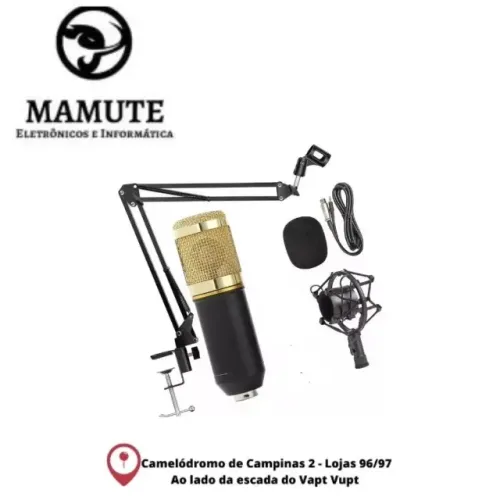 Kit Microfone Condensador Profissional