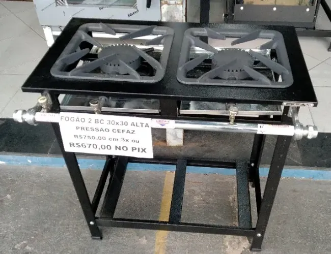Fogão Industrial 2 Bocas Linha Gourmet - Cefaz