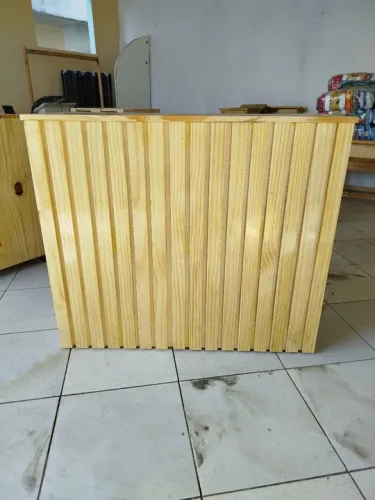 BALCÃO PARA ATENDIMENTO RIPADO 1.10 CM COM GAVETA