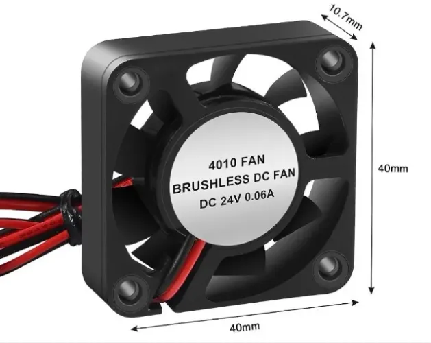 Cooler Impressora 3D Ventilador de Refrigeração 4010 40X40x10mm Rolamento COD-CP732 