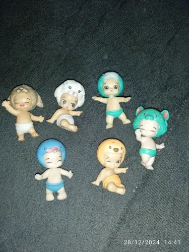 Bonecas de Bebê Colecionáveis Twozies - kit com 6 peças 