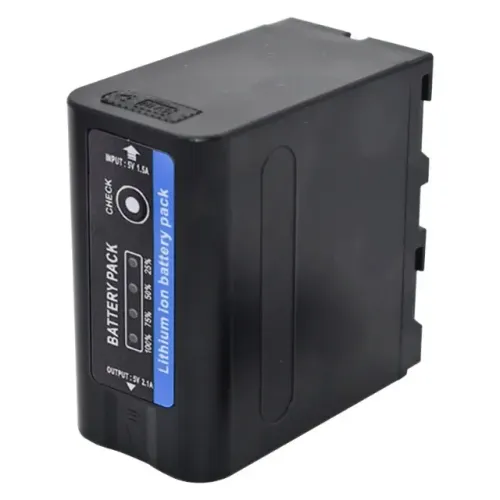 Bateria Digital NP-F980 12800 MAH F970 Blackmagic Nx5 Z150 Z7 Nx3 Iluminadores Leds F970