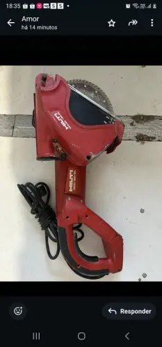 Cortadora diamantada com 2 discos Hilti DCH 180-SR