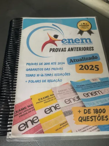 Provas ENEM 2015 a 2024 com gabarito