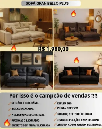 Sofá Retrátil e Reclinável 2.0: Tá na Queima!!!