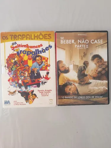 2  DVDs: Os Trapalhões - Os Saltimbancos e Se Beber, Não Case 2