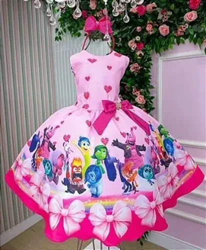 Vestido Temático Infantil 12 Anos Rosa