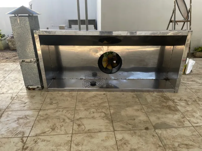 Exaustor industrial em aço inox