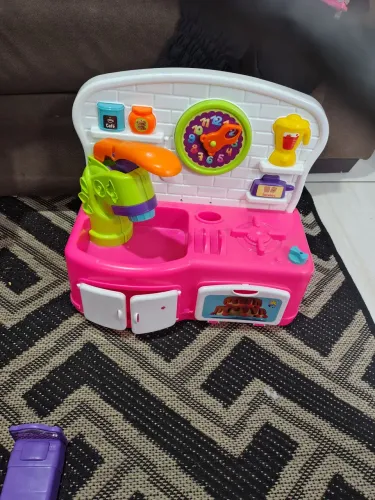 Cozinha Infantil de Brinquedo Rosa