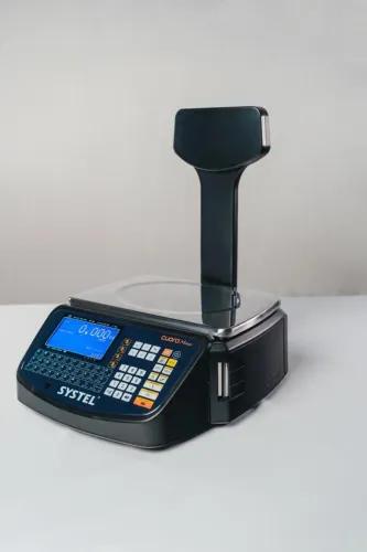 Am balança etiquetadora 30kg Systel 8.000 produtos 