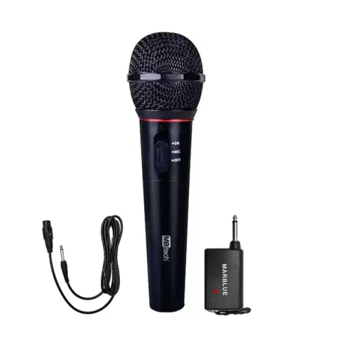 Microfone Sem Fio MBTech GB54082, 25M Alcance - WZetta