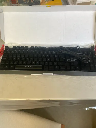 Teclado Gamer Semi Mecânico Knup Kp-2043, LED RGB, USB