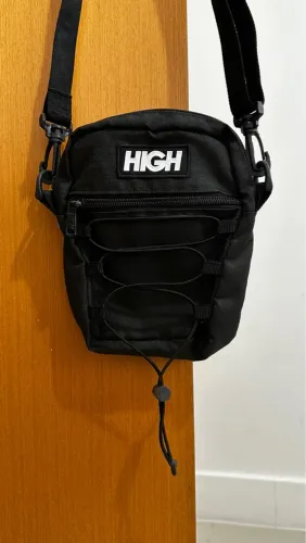 Bolsa Pochete Shoulder Waist Bag High Company Mountain Black Preta Original