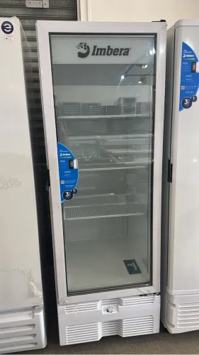 Freezer vertical 560 litros porta vidro branco novo
