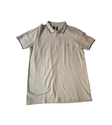 Camisa Polo Reserva Original Enxuto Friso One Cinza Concreto Tamanho P - Praticamente Nova