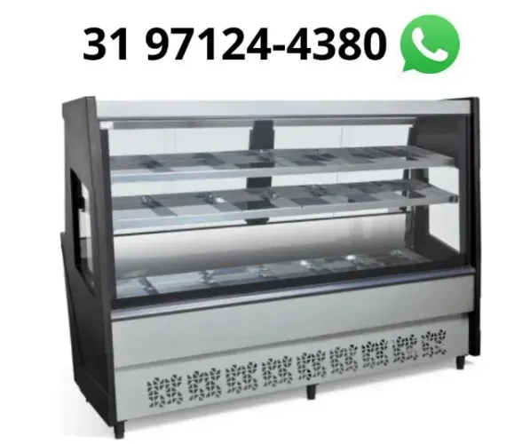 Balcão de Açougue Avícola Preto 2m Novo
