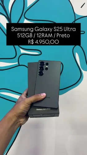 Seminovo: Samsung Galaxy S25 Ultra 512GB 12 RAM Preto - R$ 4.950,00