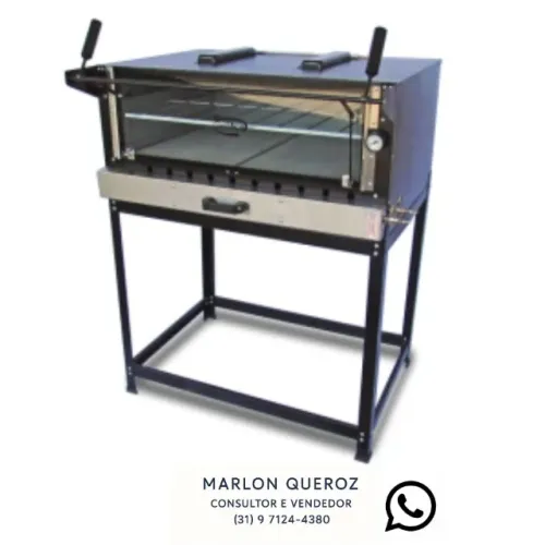 Forno de Pizza com Infra Vermelho Cristal Aço