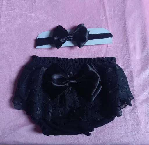 Kit calcinha + tiara pronta entrega 