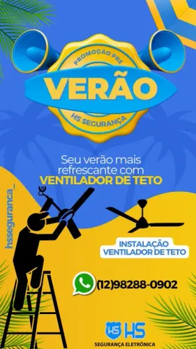 Instalação e manutenção de ventilador de teto 