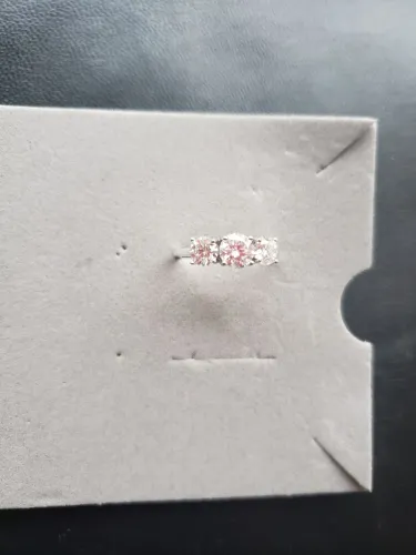 Anel moissanite prata 925