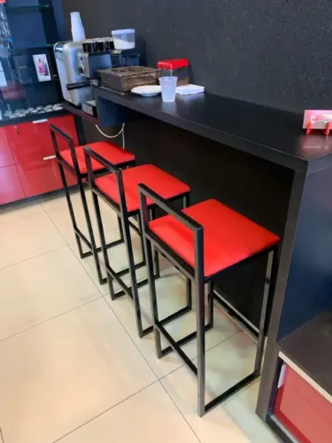 banqueta de ferro para cozinha - estilo industria, 250 cada - frete grátis