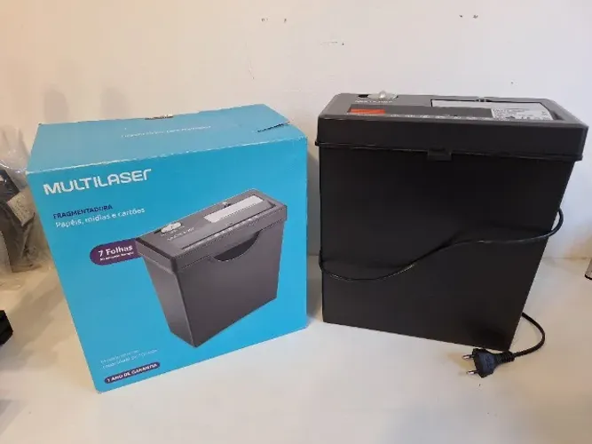 Fragmentadora De Papel Preta - Office Basics OF003 Mutilaser 127v